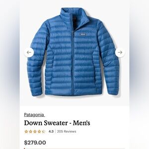 Patagonia Men's Puffer Jacket in Blue